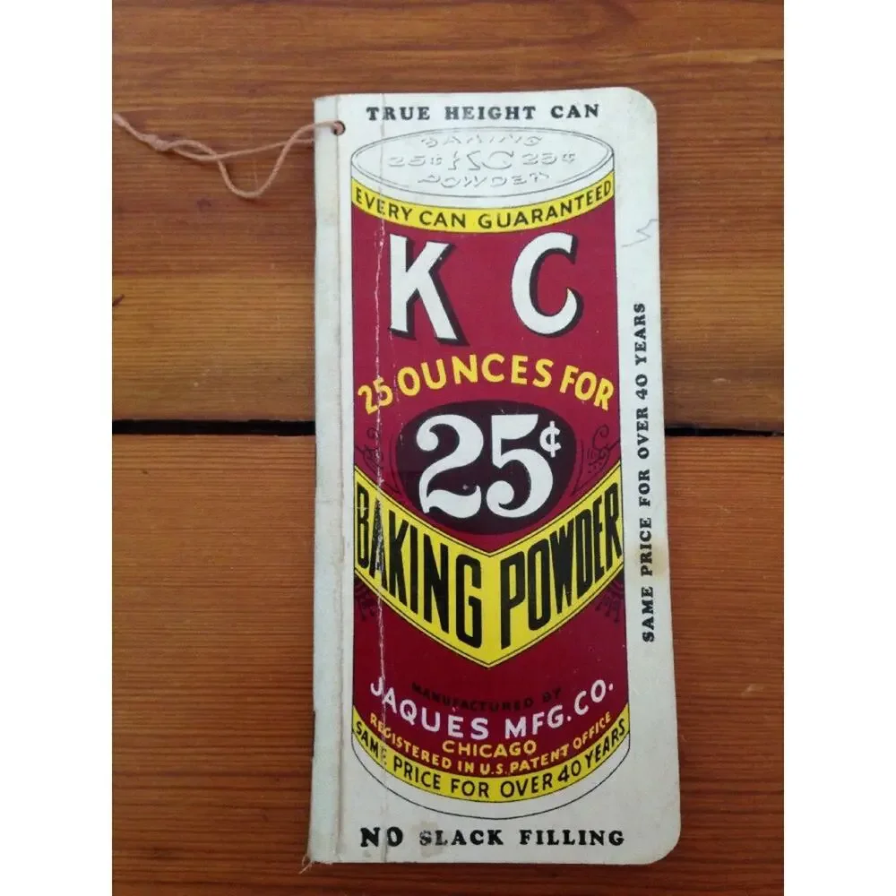 Vtg 1937 Luray VA Elopement Story KC Baking Powder Recipe Booklet Book Diary